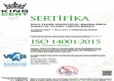 Sertifika ISO 14001:2015