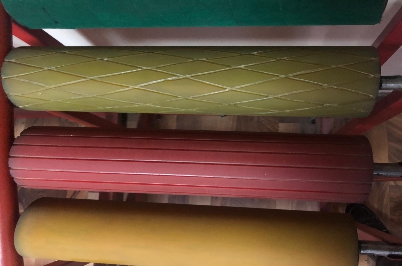 Kauçuk Kaplama Oluklu Silindirler